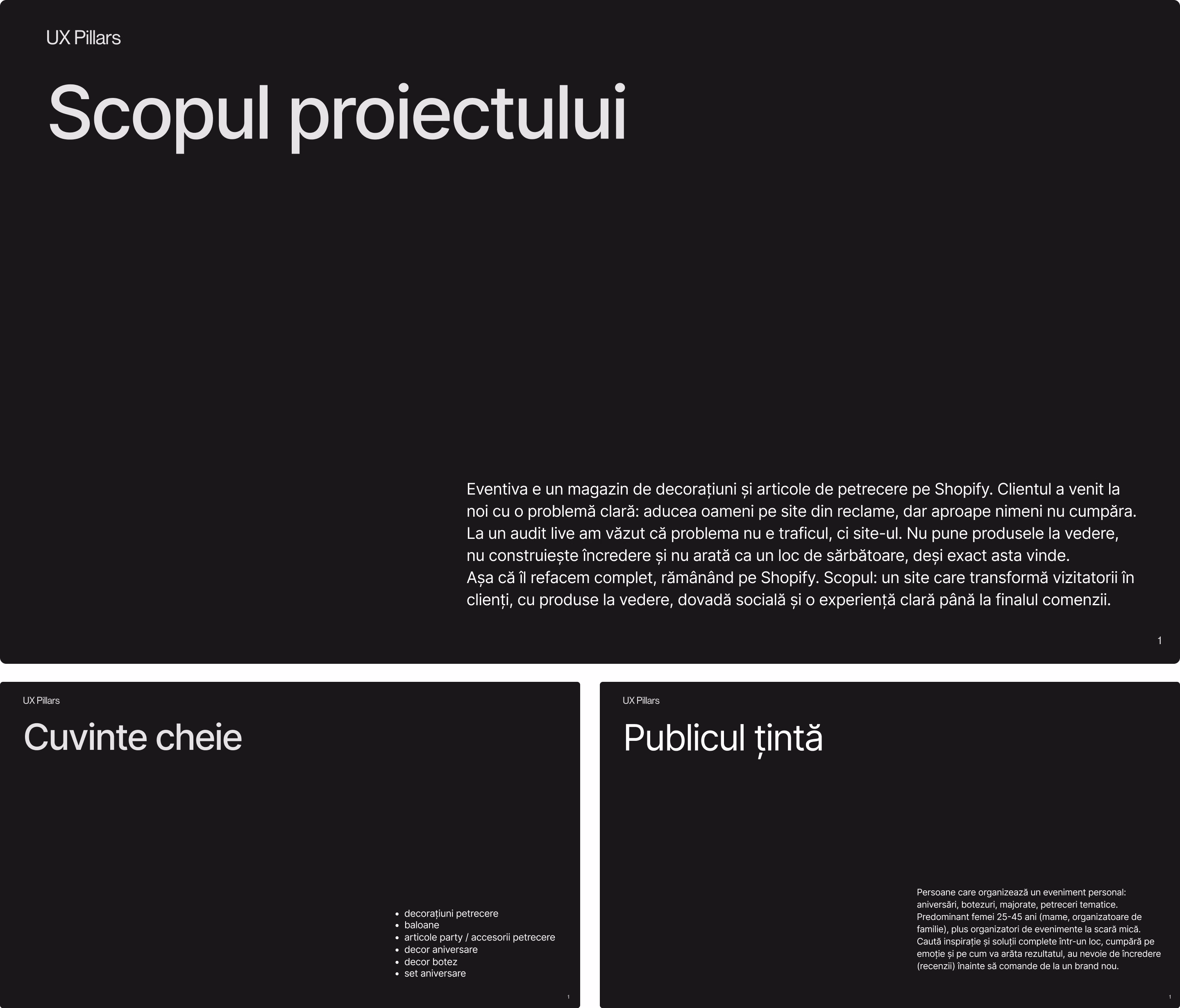 Eventiva — scopul proiectului, cuvinte cheie și public țintă